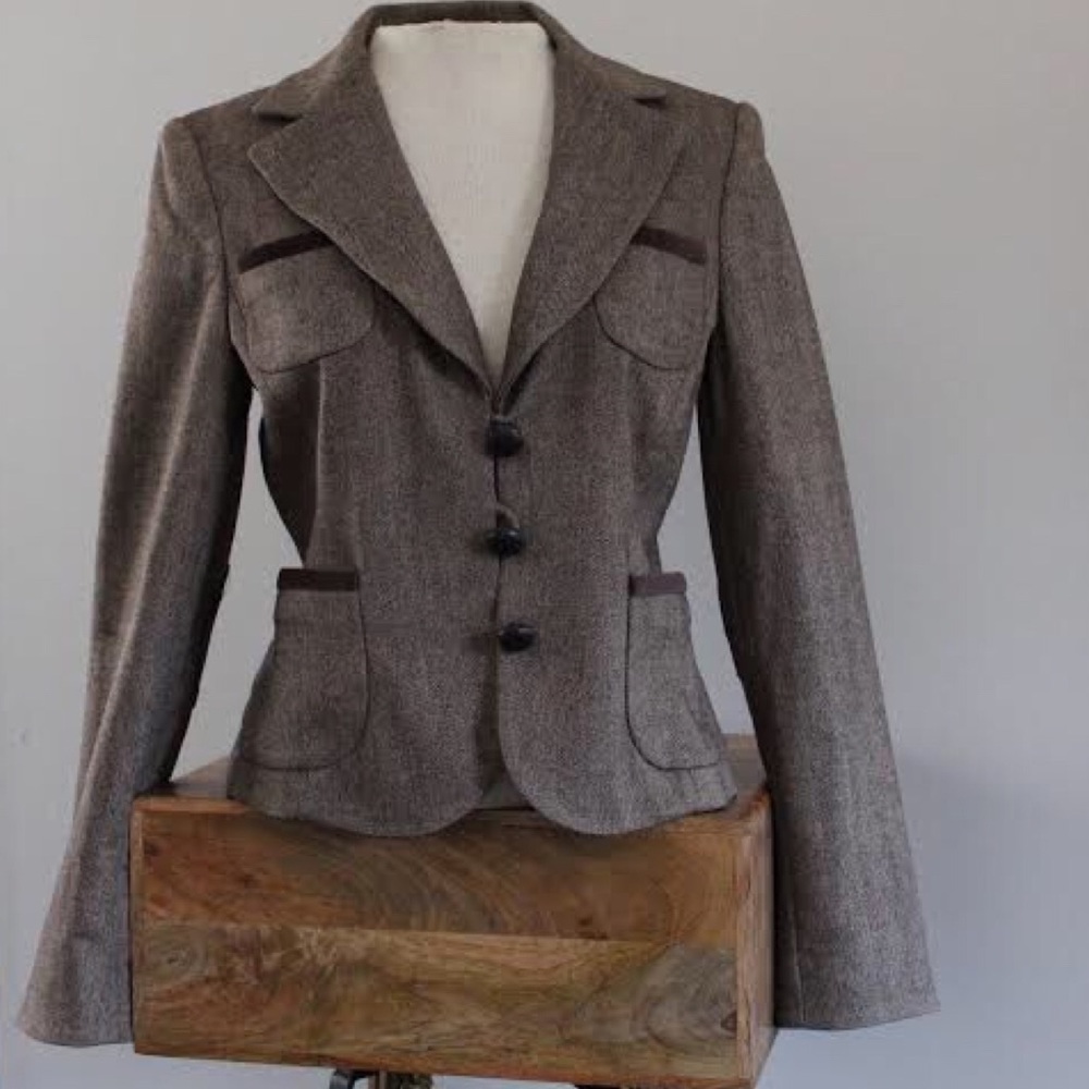 Wool Banana Republic Blazer with Elbow Patches